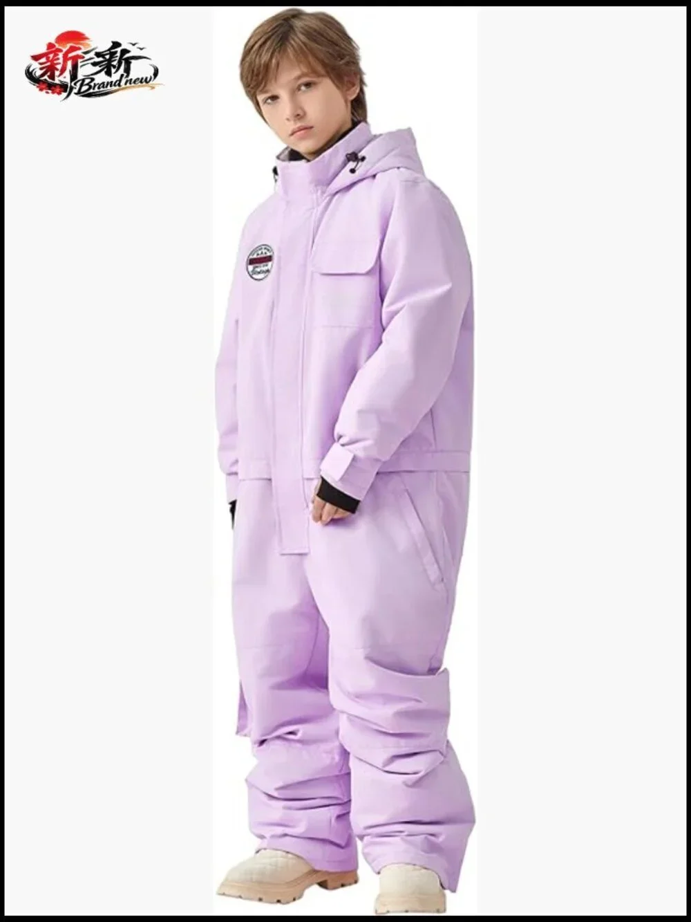 Waterproof Insulated Snowsuit Jumpsuit for Kids Ski Snowboard